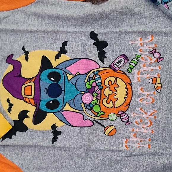 Disney Stitch Halloween Glow in the dark pajamas nwt - Picture 3 of 4
